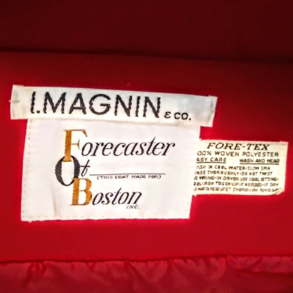 Vintage I.Magnin & Co. Red Overcoat - Picture 5 of 6